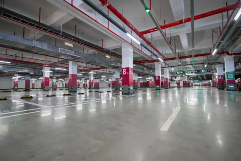 Underground parking lot parking space