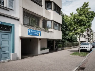 Parcandi Parkhaus am Dienstag, 27. Juli 2021 in Basel. © Photo Dominik Plüss